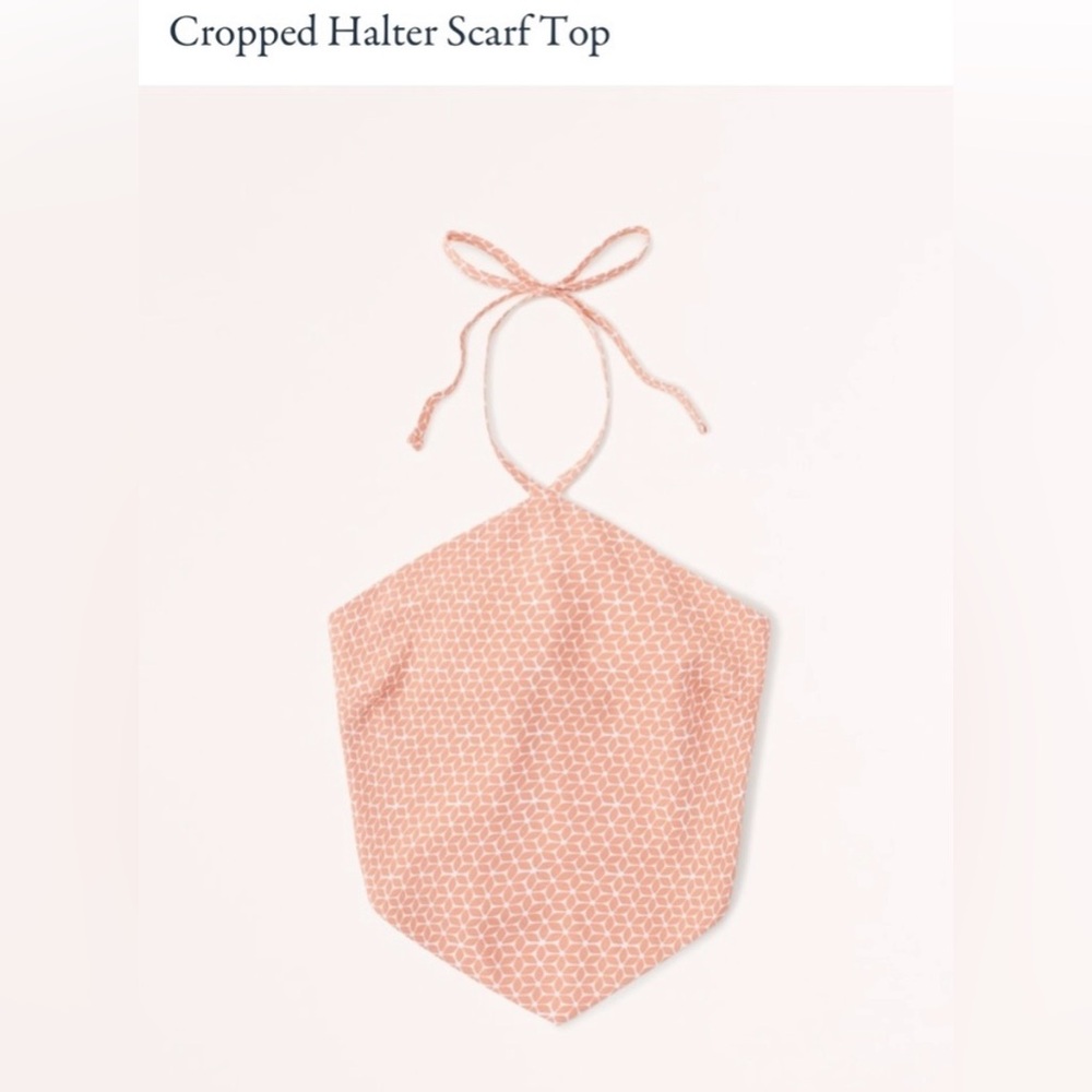 Abercrombie Cropped Halter Scarf Top